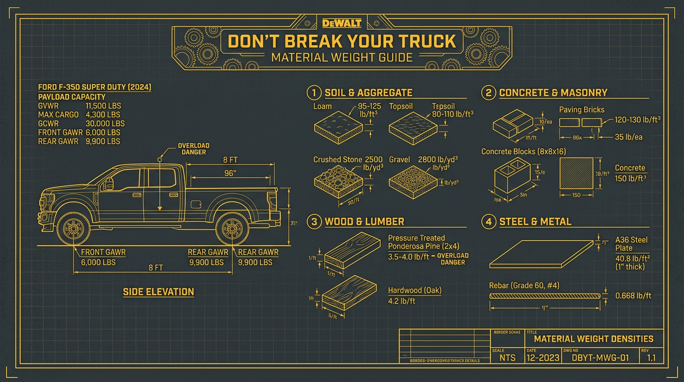 Don't Break Your Truck: Material Weight Guide