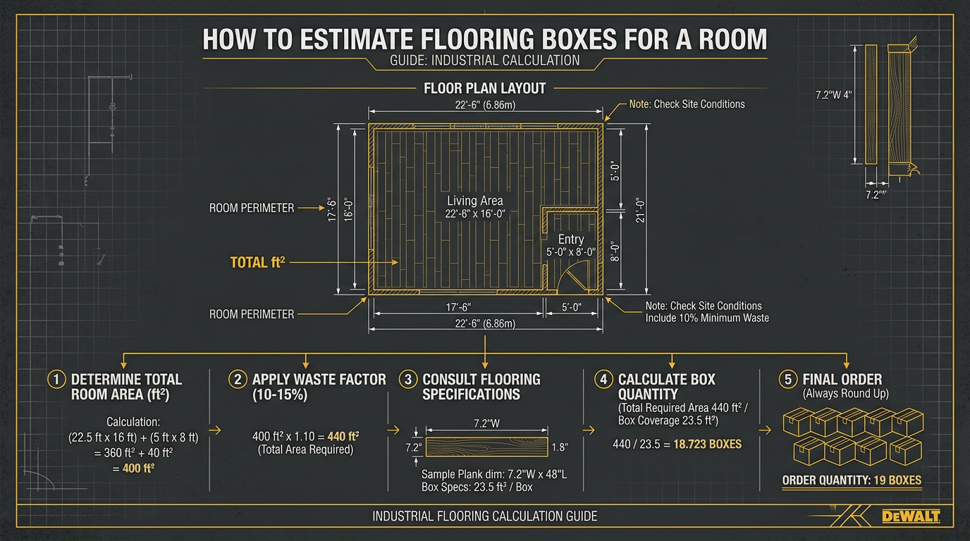 How to Estimate Flooring Boxes for a Room