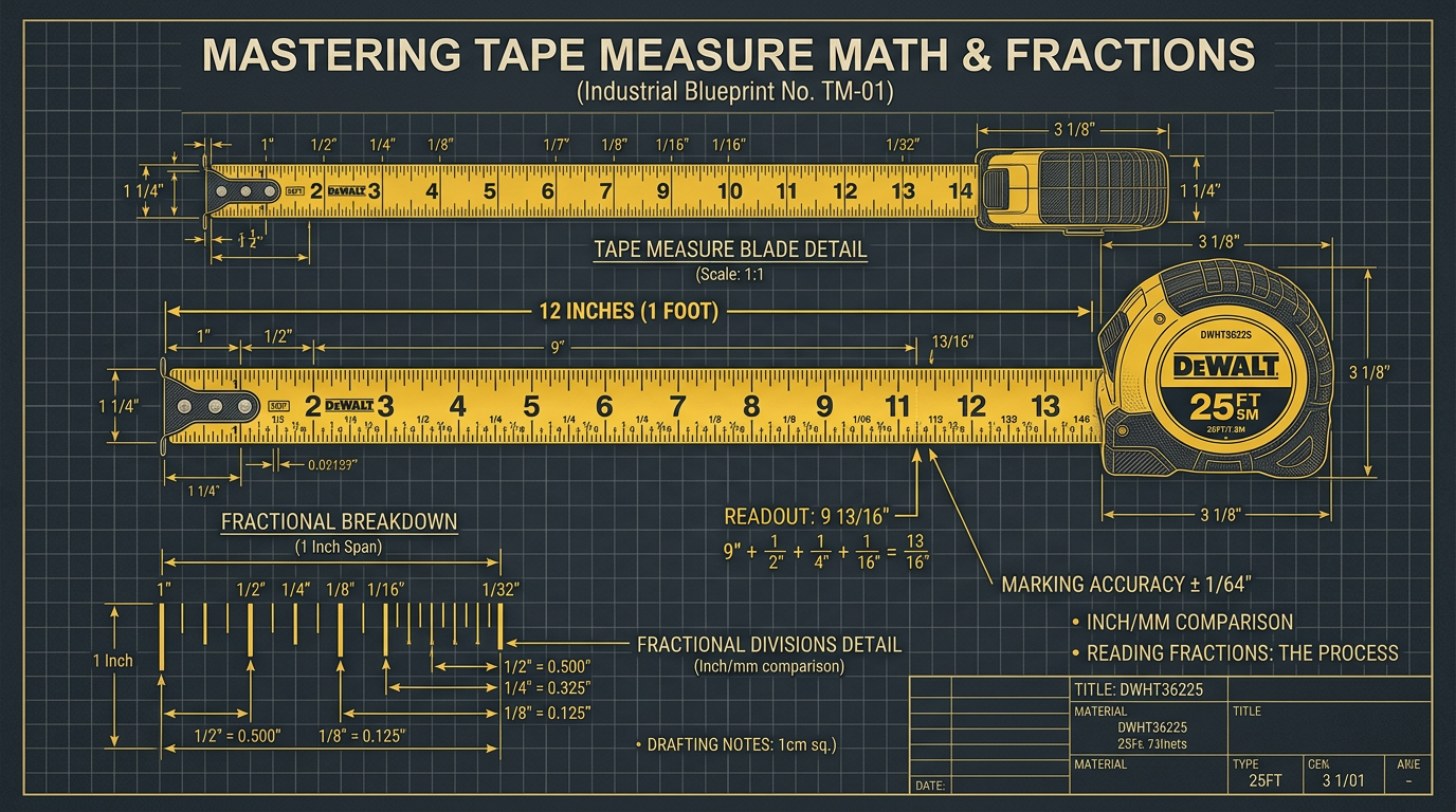 Mastering Tape Measure Math & Fractions